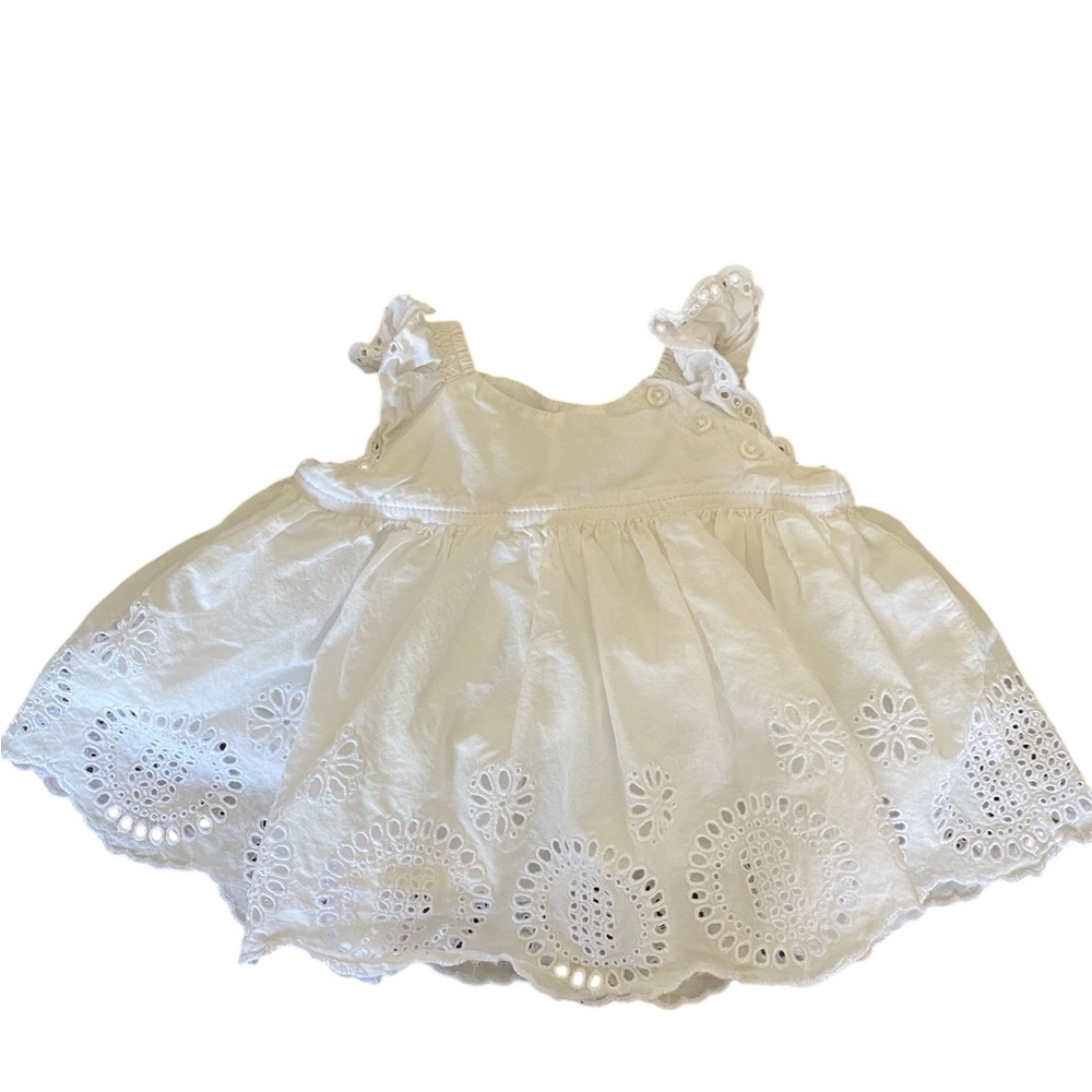 GAP White Eyelet Baby Girl Dress